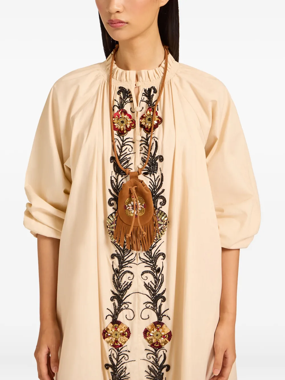 La DoubleJ fringed embellished cross body bag | Mini Bags | Image 2