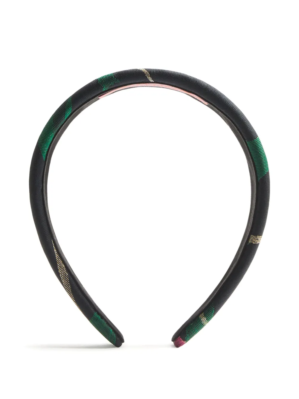 La DoubleJ floral-jacquard flat headband | Black | Image 1