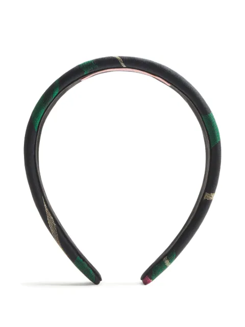 La DoubleJ diadema con motivo floral en jacquard