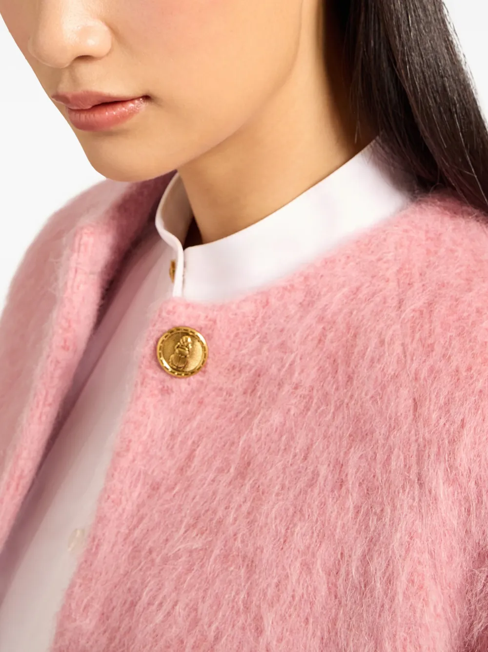 La DoubleJ Cerchietto a fiori jacquard - Nero