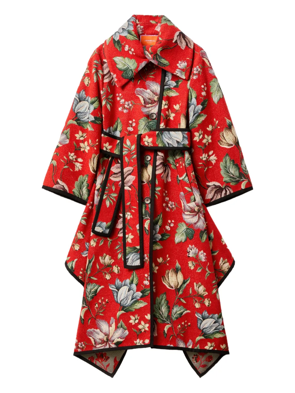 La Doublej Floral Coat In Multi