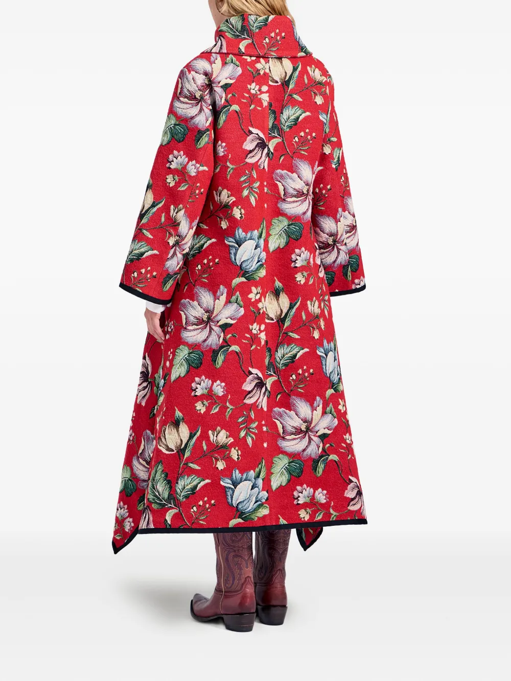 La Doublej Floral Coat In Multi