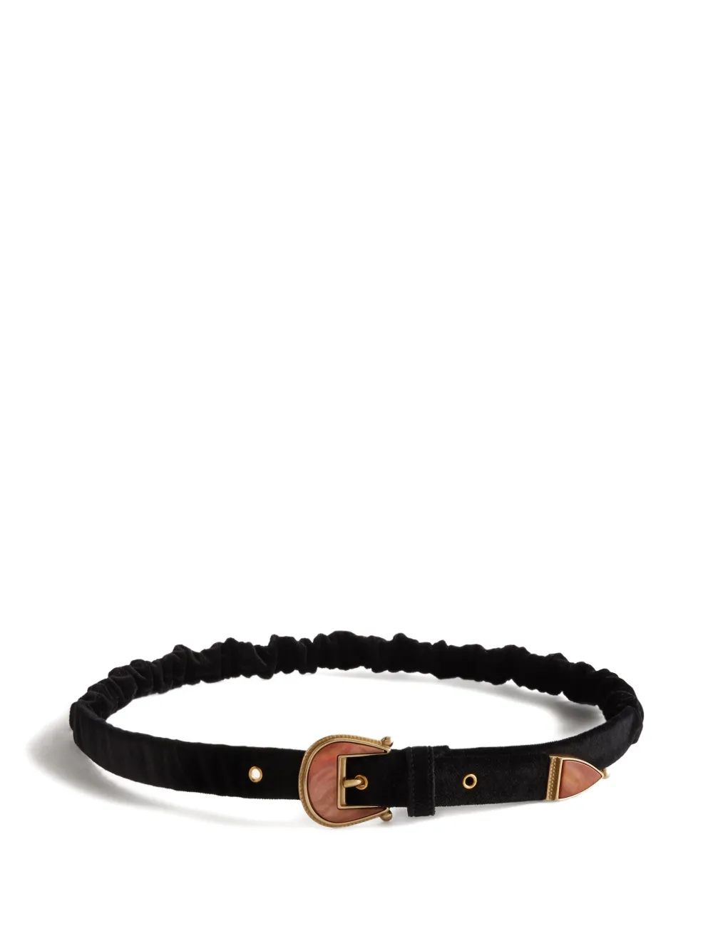 La DoubleJ elasticated cotton-blend belt | Black | Image 1