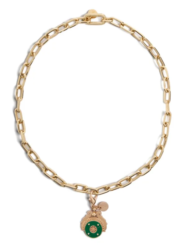 La DoubleJ Medallion Charm in Gold