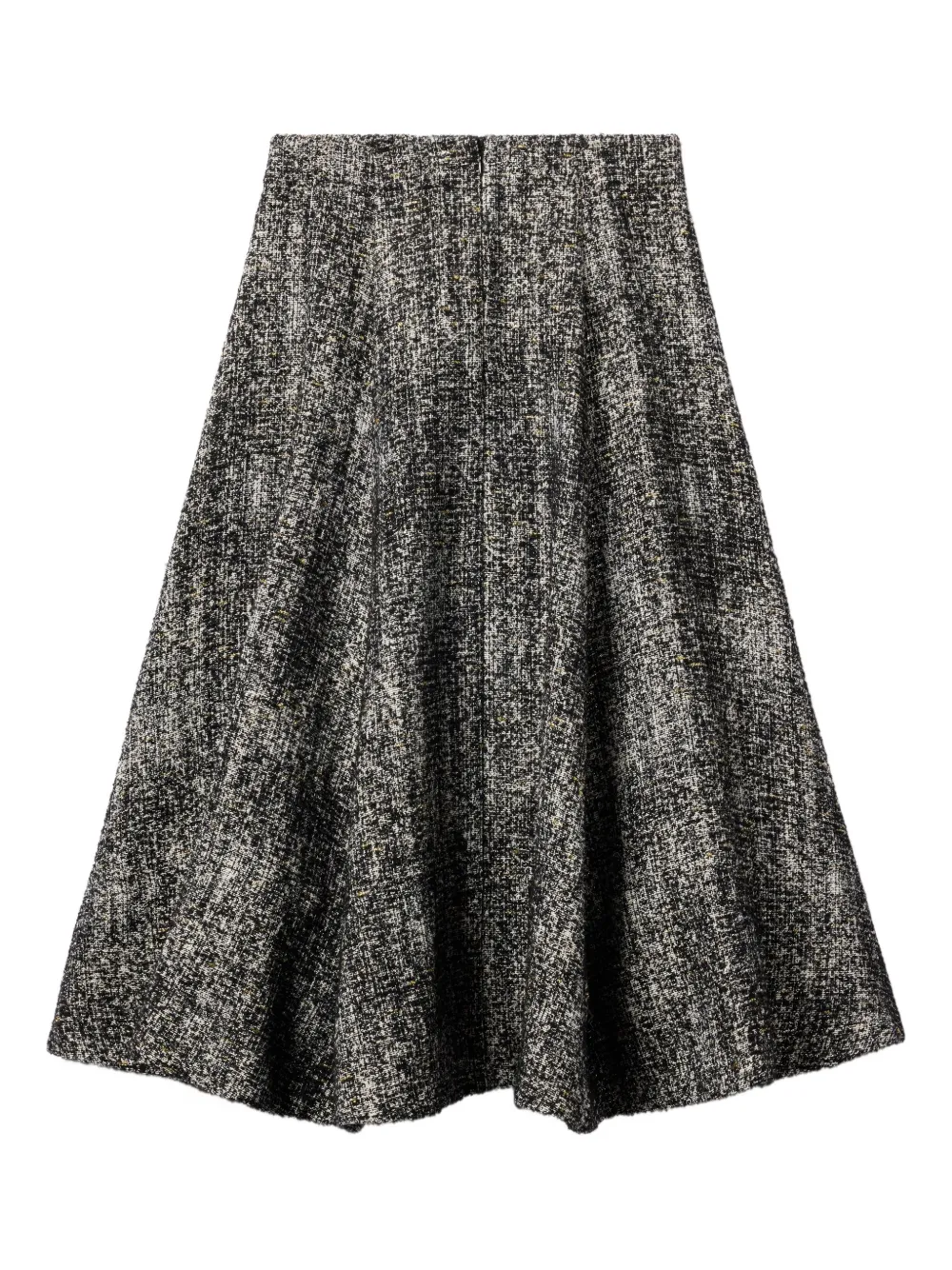 La DoubleJ Midi-rok met geborduurd detail - Zwart