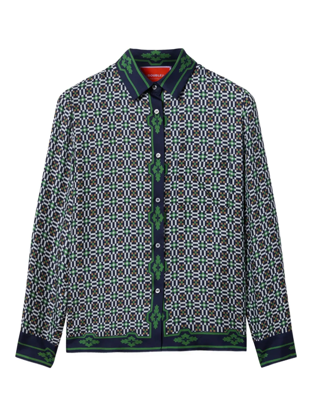 La DoubleJ Boy silk shirt | Green | Image 1