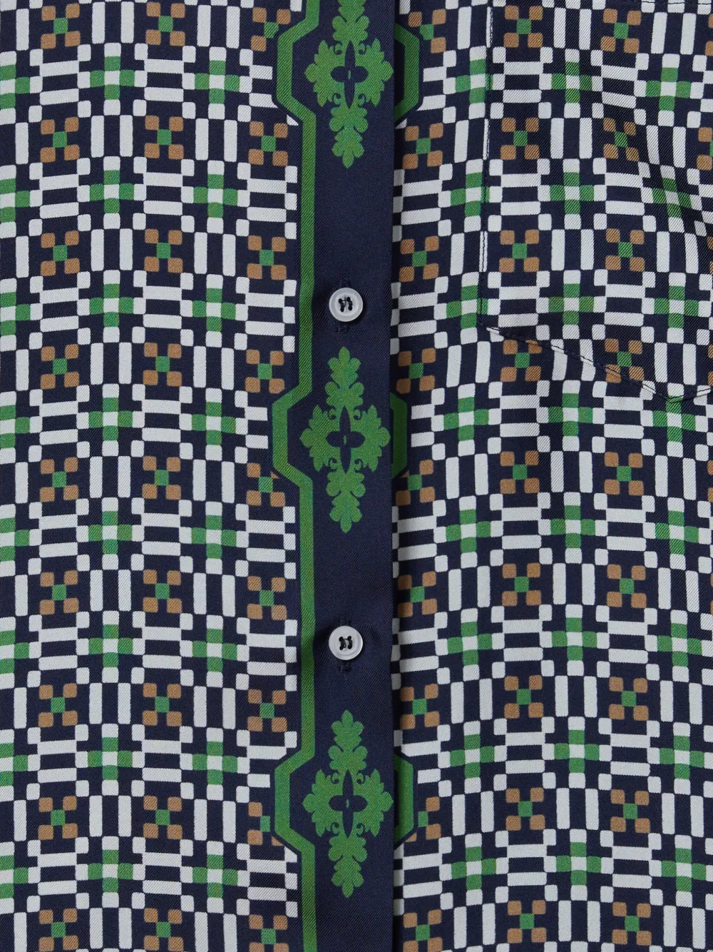 La Doublej Butterfly-motif Silk Shirt In Multi