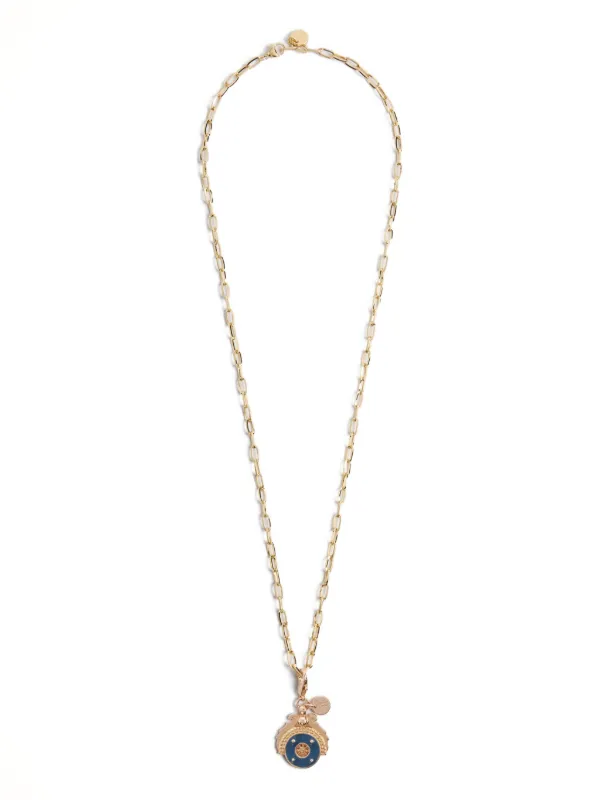 La DoubleJ Five Elements Crest Charm in Gold
