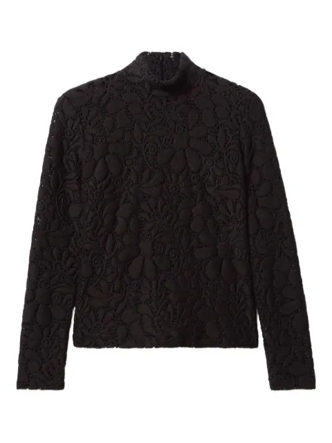 La DoubleJ lace turtleneck top
