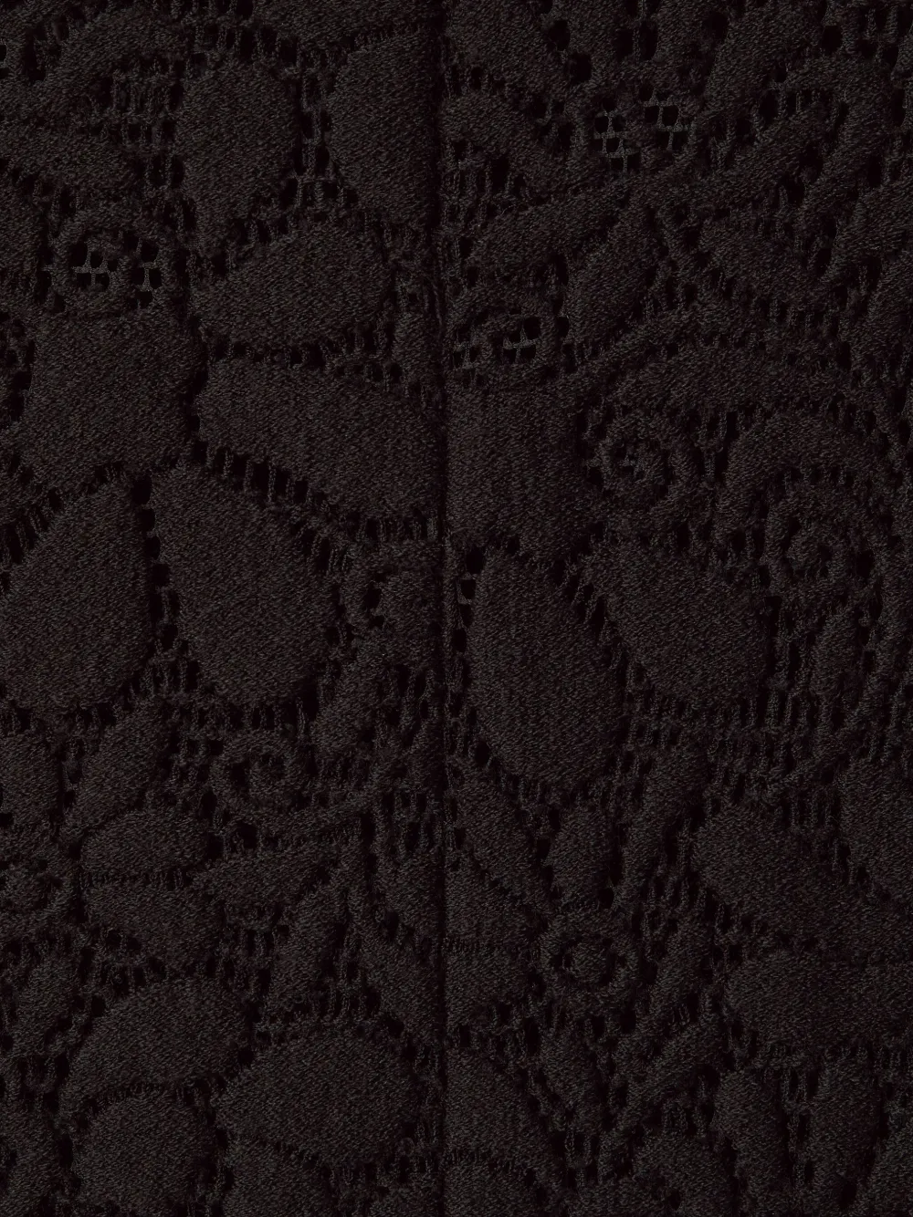 La Doublej Lace Turtleneck Top In Black