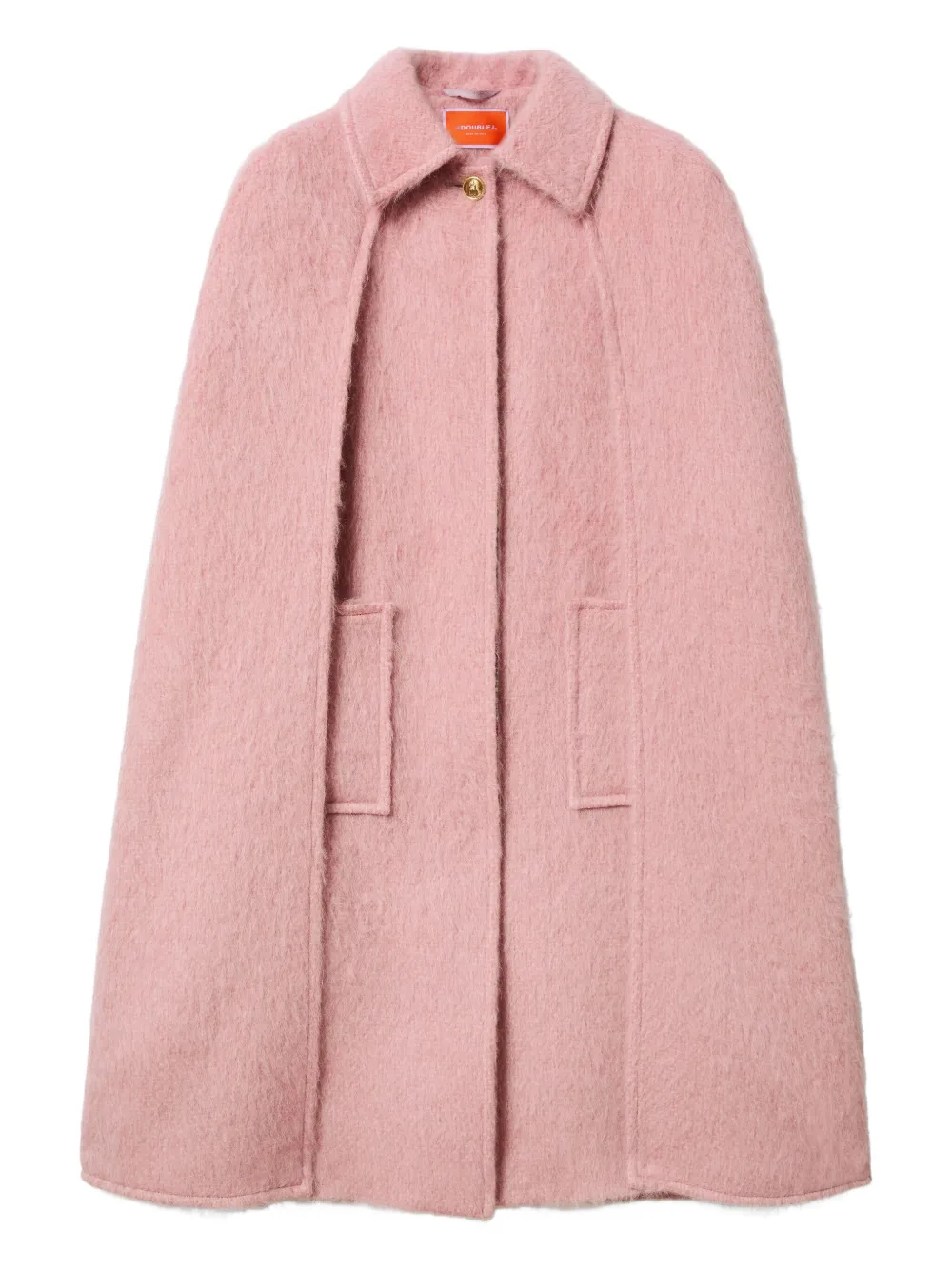 La Doublej Milano Cape Coat In Pink