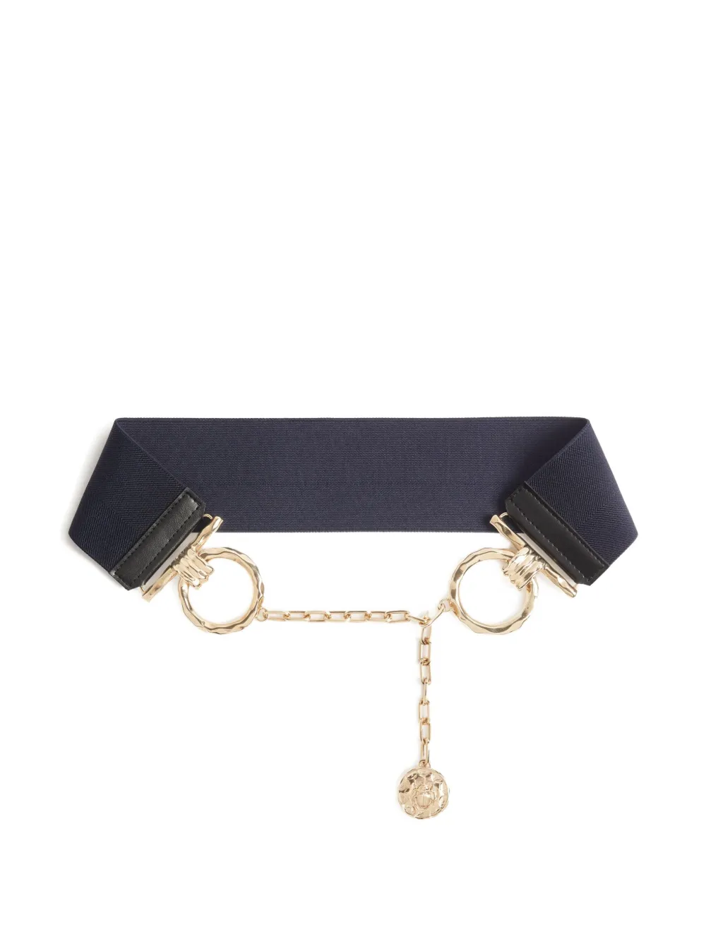 La DoubleJ medallion-embellished chain belt - Blue
