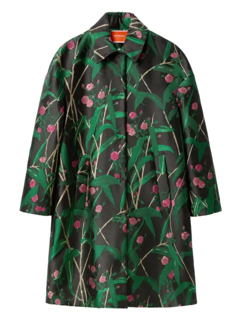 La DoubleJ abrigo estilo boxy con motivo floral