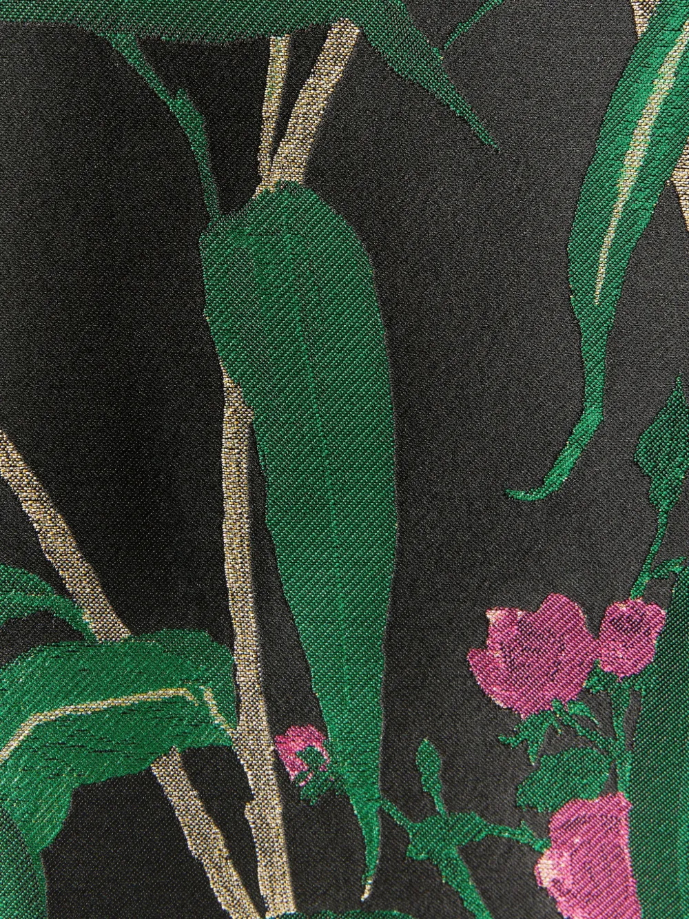 La DoubleJ Boxy jas met bloemenprint Zwart