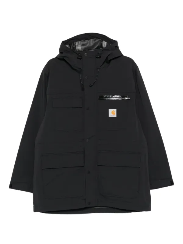 Carhartt WIP Bowden フーデッド レインコート | ブラック | FARFETCH JP