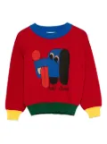 Bobo Choses colour-block jumper - Red