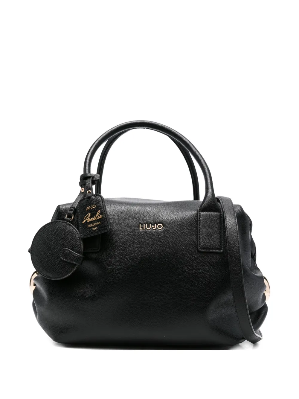 Liu •jo Charm-embellished Tote Bag In Black