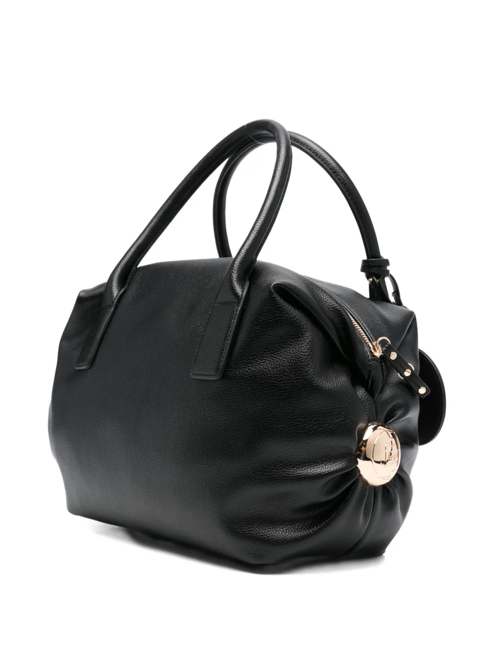 Liu •jo Charm-embellished Tote Bag In Black