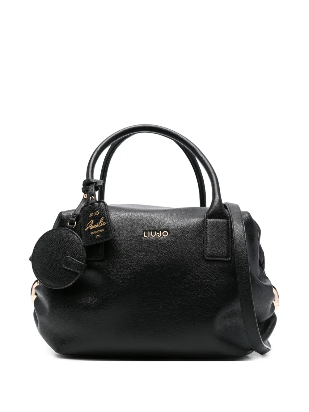 LIU JO charm-embellished tote bag Zwart