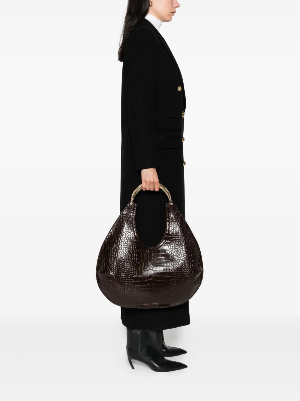 Elisabetta Franchi large Hobo jewel-handle shoulder bag | Image 2