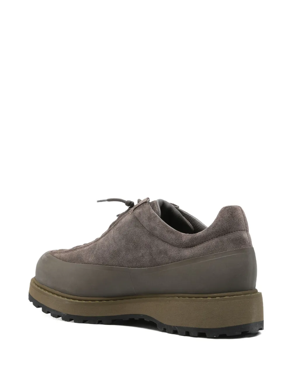 Stone Island lace-up suede sneakers Green