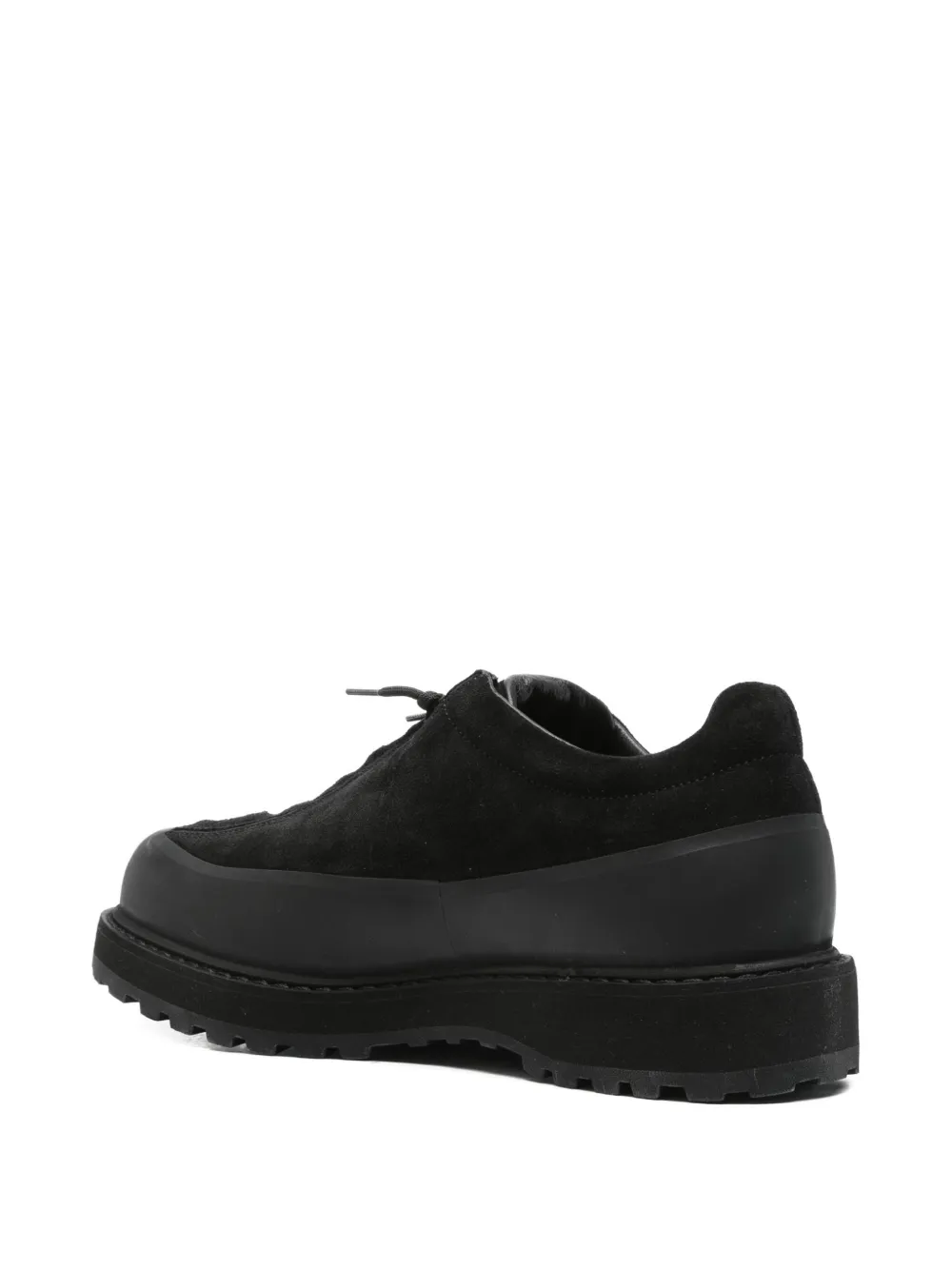 Stone Island Textured Black Sneakers With Suede Upper In Black