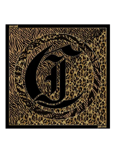 Just Cavalli mascada estampada de seda