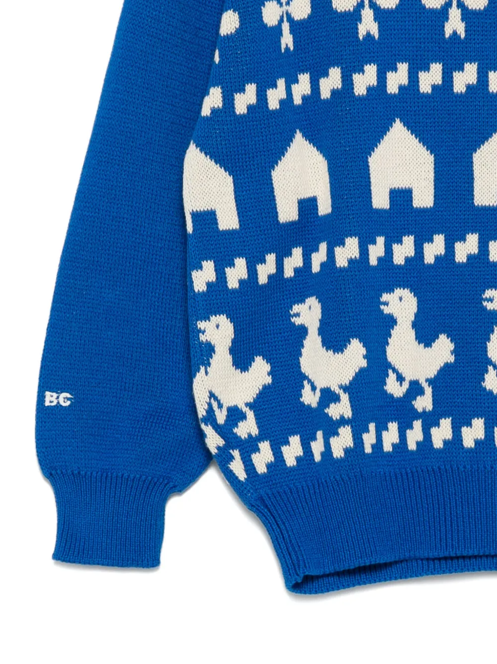 Bobo Choses Intarsia trui Blauw