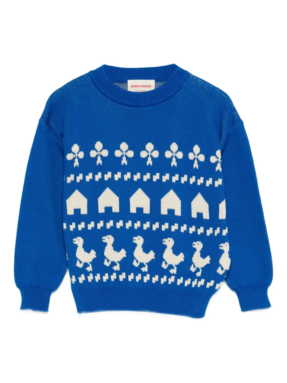 Bobo Choses Intarsia trui Blauw