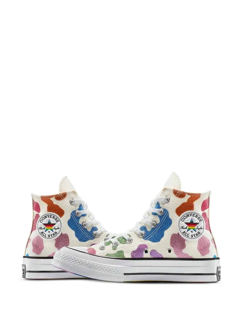 Converse Chuck 70 sneakers met glitterpatch Wit