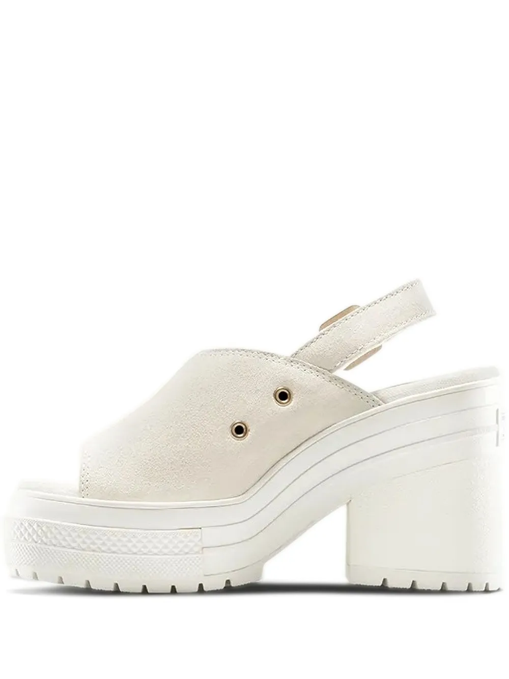 Converse Chuck 70 De Luxe Slingback Platform Sandals In Neutral
