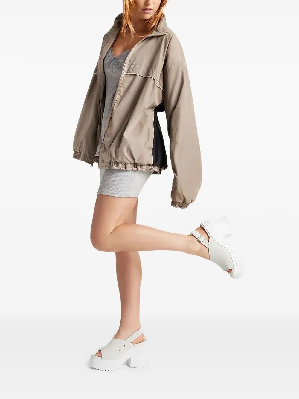 Converse Chuck 70 De Luxe Slingback Platform Sandals In Neutral