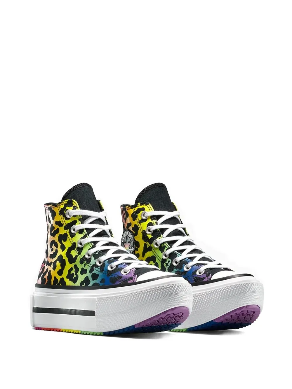 Converse Chuck Taylor rainbow platform sneakers | Hi-Tops | Image 2