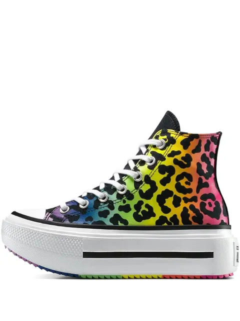 Converse Chuck Taylor rainbow platform sneakers 