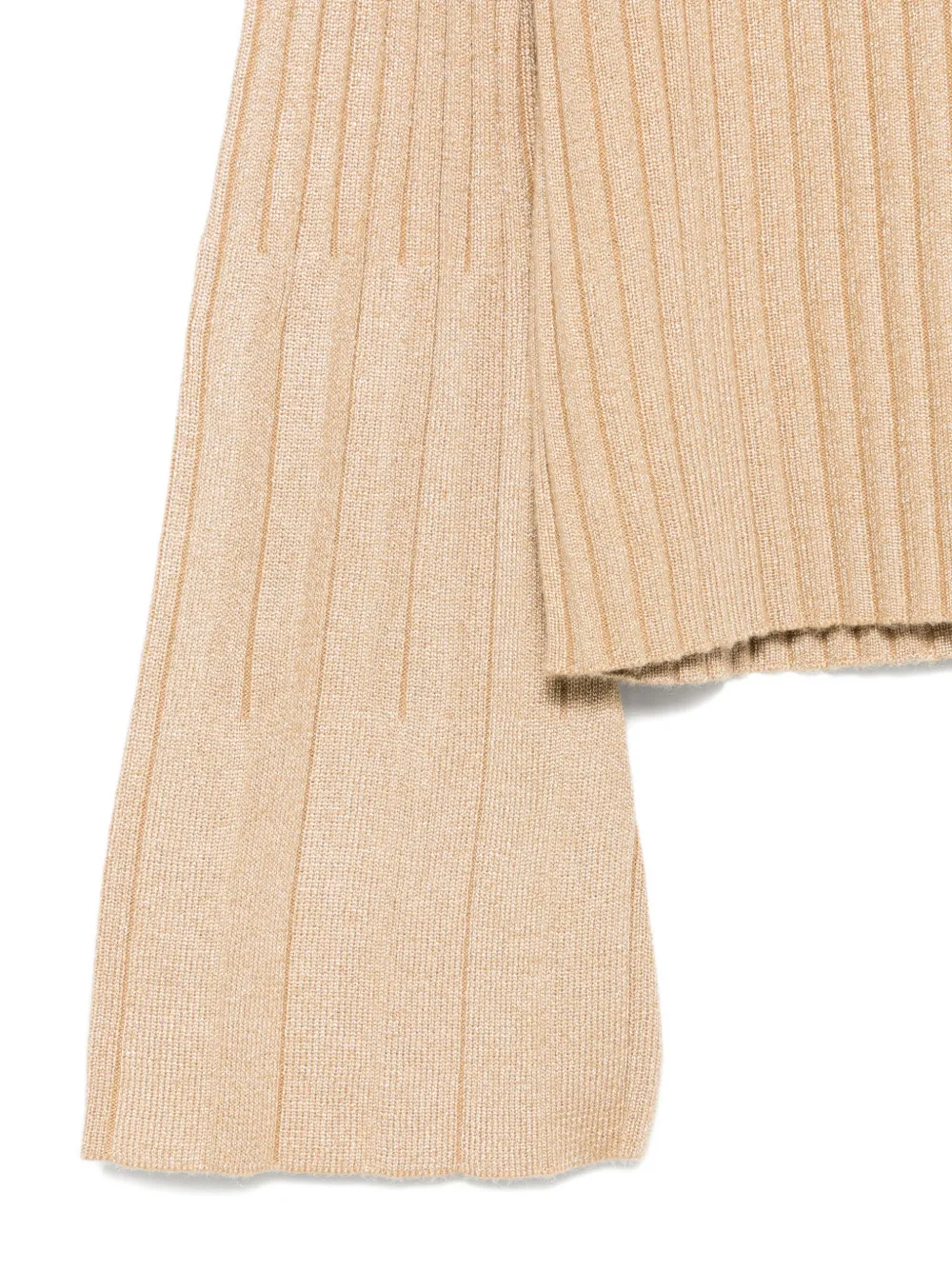 TWINSET Kids Geribbelde trui met klokmouwen Goud