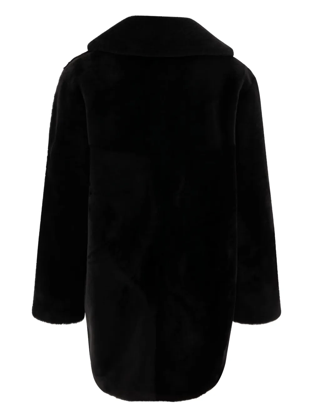 B&W button-fastening coat | Faux Fur & Shearling Coats | Image 2
