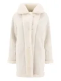 B&W shearling reversible coat - Neutrals