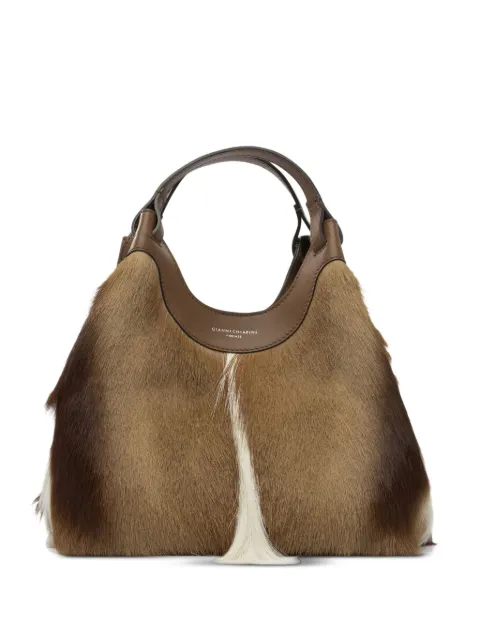 GIANNI CHIARINI Dua hair-on-hide leather shoulder bag