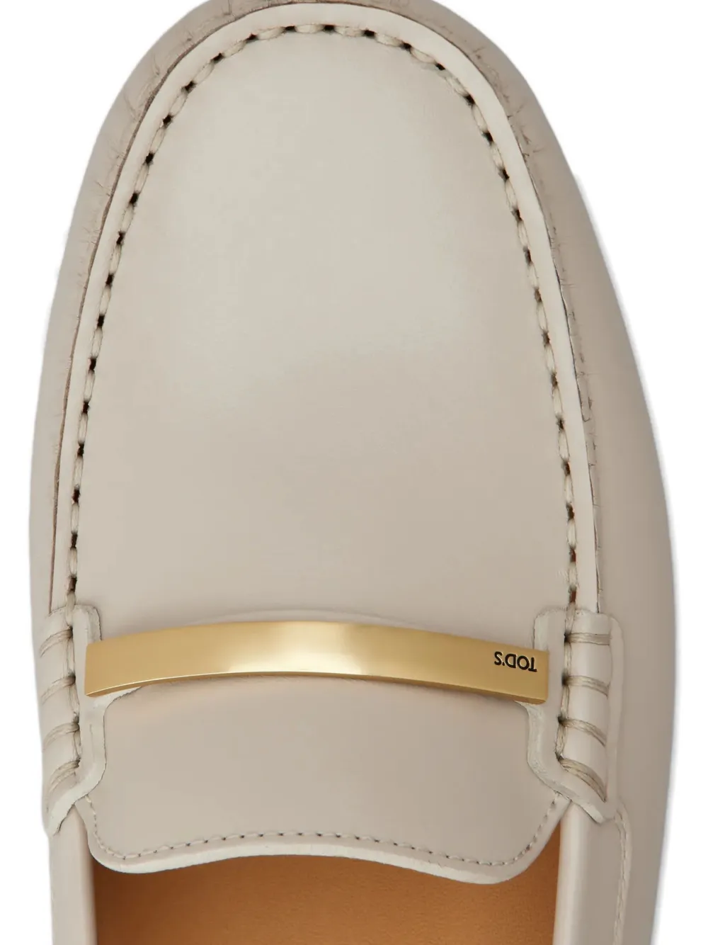 Tod's Gommino leather bar loafers Neutrals