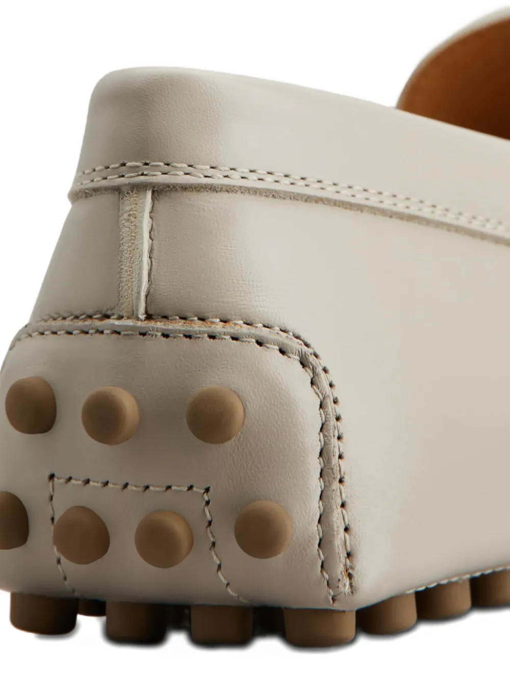 Tod's Gommino leather bar loafers Neutrals