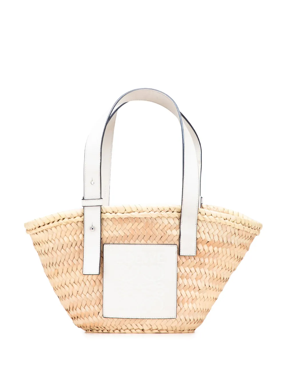 Loewe Pre-Owned 2021 Small Raffia Basket tote bag | Brown | Image 1