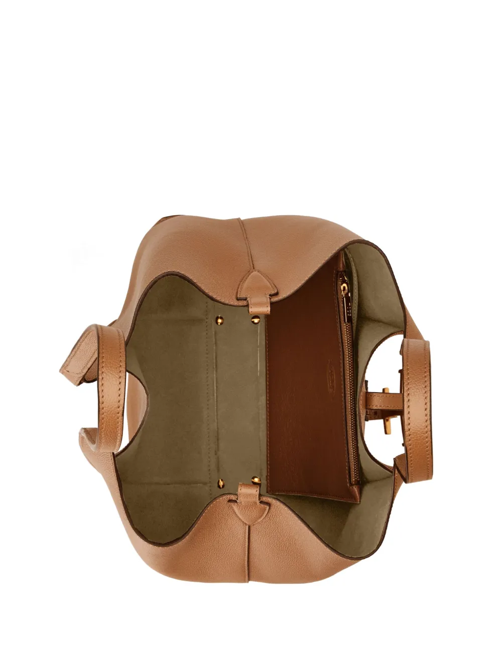 Tod's small T Timeless leather shoulder bag Bruin
