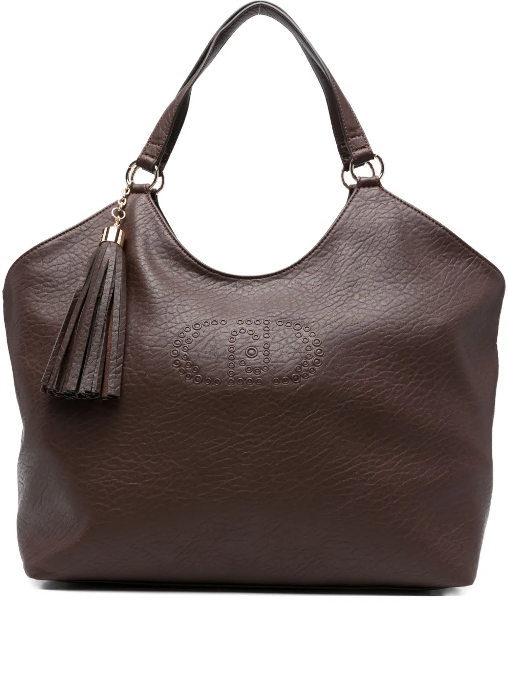 Liu •jo Tassel-embellished Tote Bag In Brown