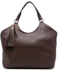 LIU JO tassel-embellished tote bag - Brown
