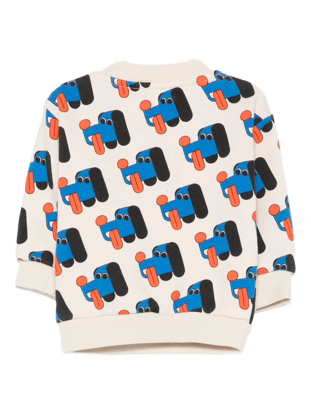 Bobo Choses Sweater met hondenprint Beige