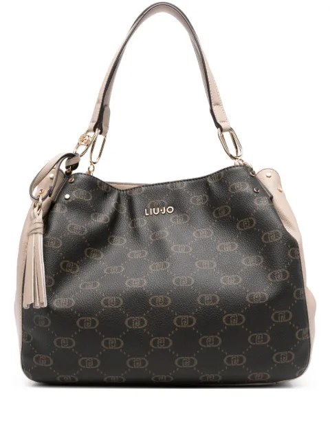LIU JO logo-plaque tote bag