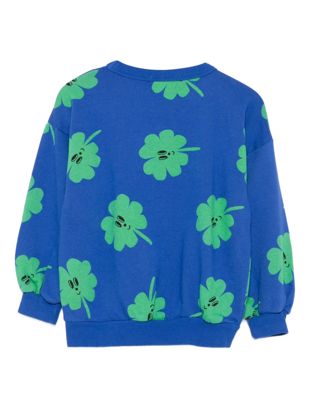 Bobo Choses Sweater met klaverprint Blauw