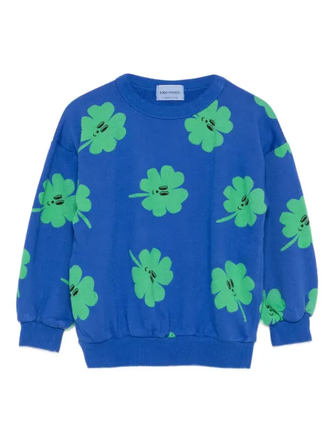 Bobo Choses clover-print sweatshirt