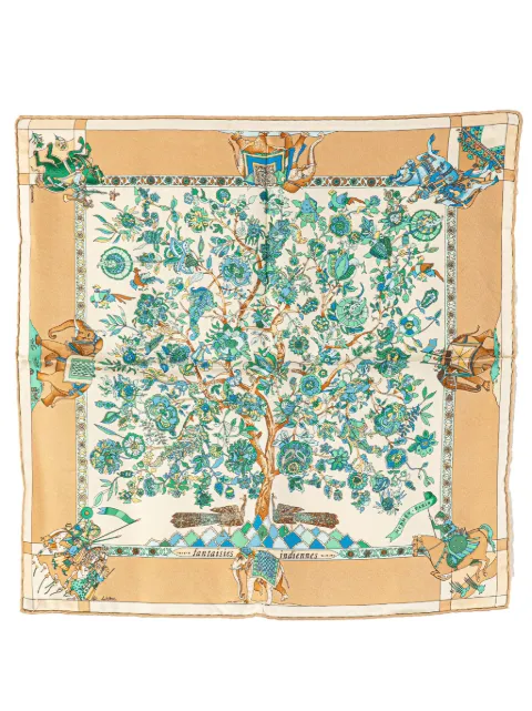 Hermès Pre-Owned 1996-2025 Fantaisies Indiennes Silk Handkerchief scarves