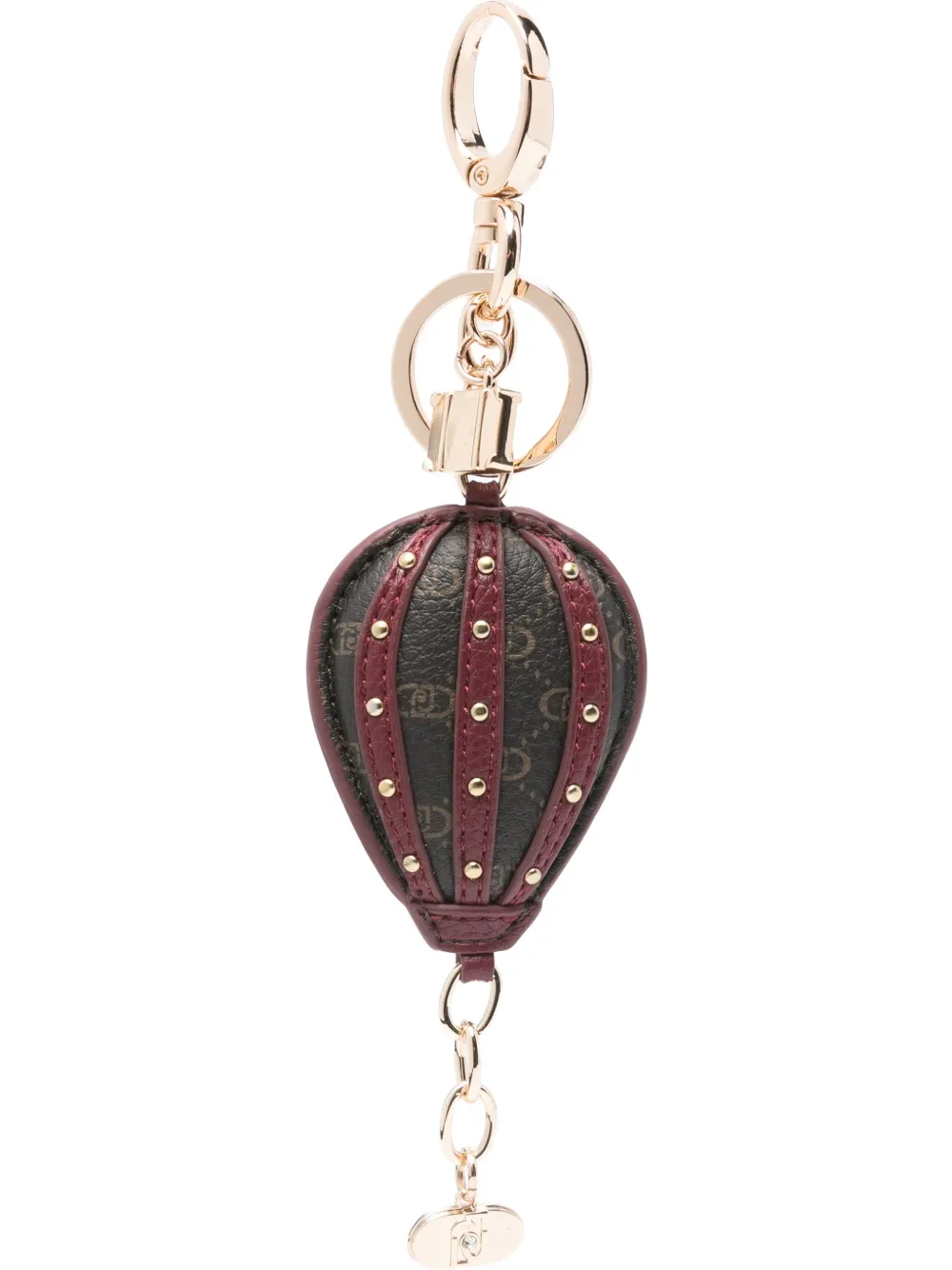 Liu •jo Monogram Hot Air Balloon Keyring In Gold